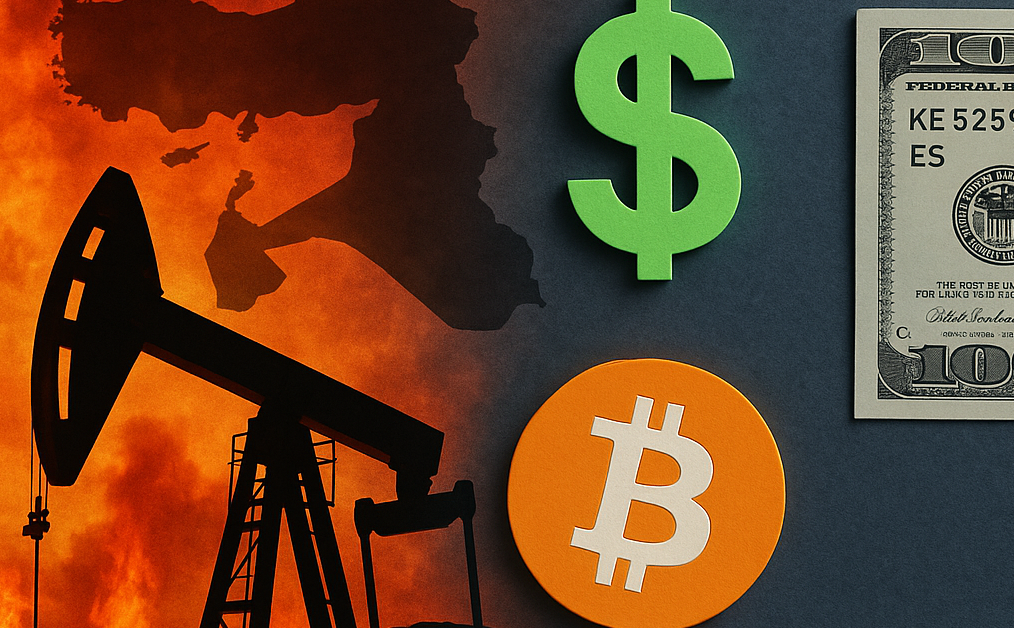 Tensión Oriente Medio impulsa volatilidad del crudo y criptomonedas afectadas